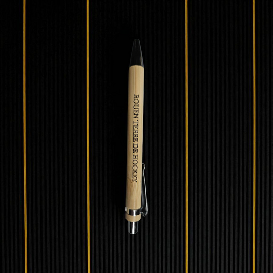 Stylo bois gravé - Rouen Terre De Hockey